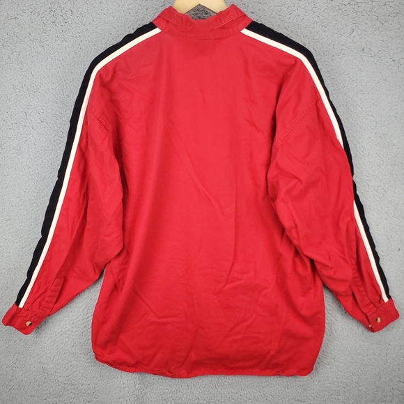 Dale Earnhardt Jr Long Sleeve Red Button Up Embroidered Shirt Collared 2XL - Picture 9 of 11